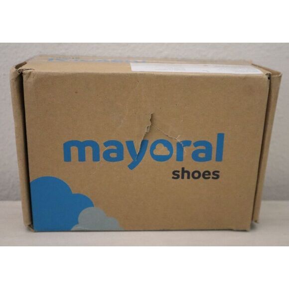 Mayoral 41.444 Little Girls Sz 7.5 Gold Pala Talon Troquel Eyelet Dress Shoes - Picture 12 of 12